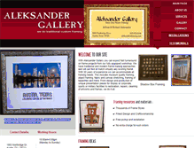Tablet Screenshot of aleksandersframing.com